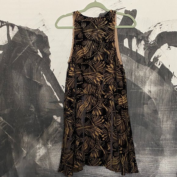 Free People | Ellie Mini Dress | Velvet Burnout | Small - Picture 5 of 12